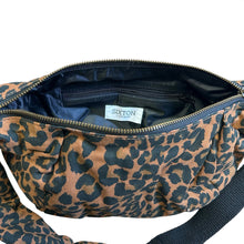 Load image into Gallery viewer, Sixton Leopard Print Sling Bag Small Dark Brown
