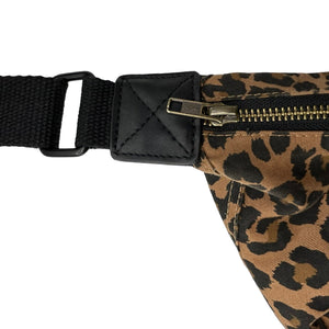 Sixton Leopard Print Sling Bag Dark Brown