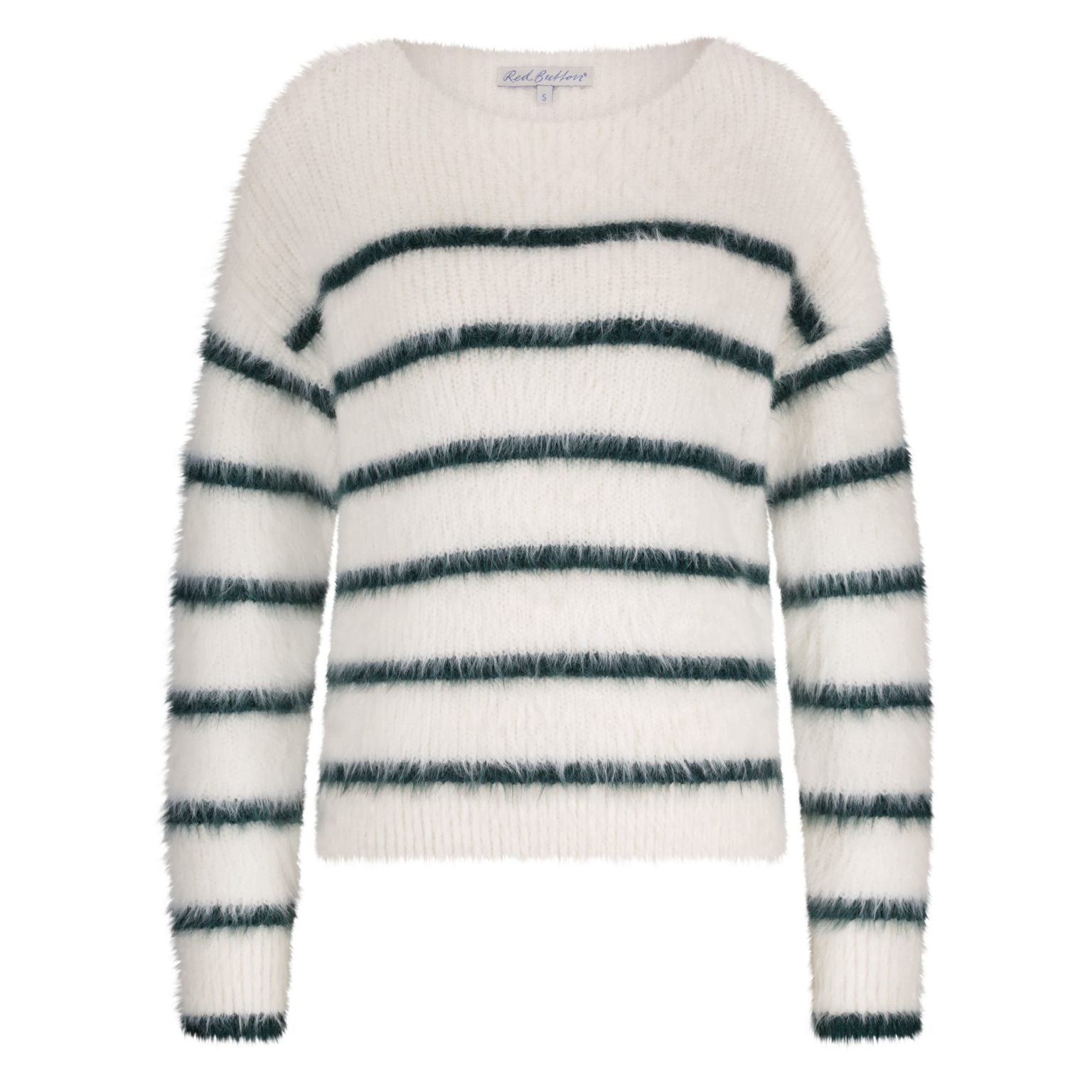 Red Button SRB4616 Fuzzy Sweater and stripe pine