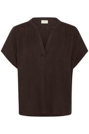 Kaffe KAmilia Wing SL blouse coffee