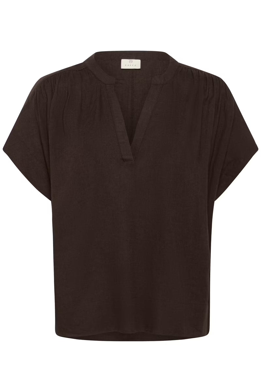 Kaffe KAmilia Wing SL blouse coffee