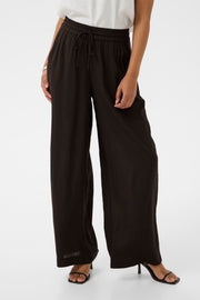Kaffe KAmilia cropped wide pants coffee