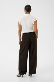 Kaffe KAmilia cropped wide pants coffee