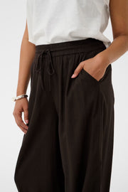 Kaffe KAmilia cropped wide pants coffee