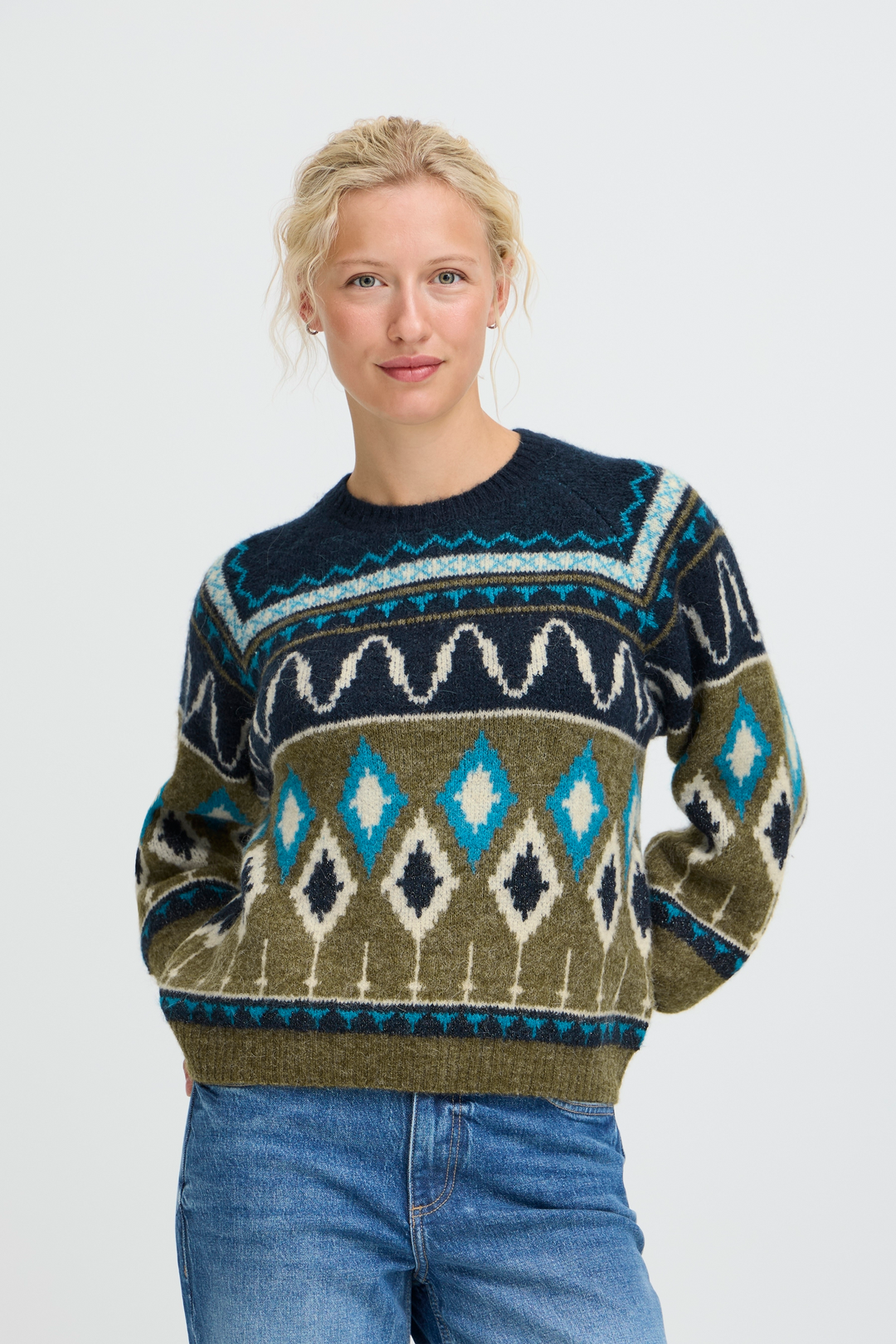 BYOUNG BYnafta jacquard jumper