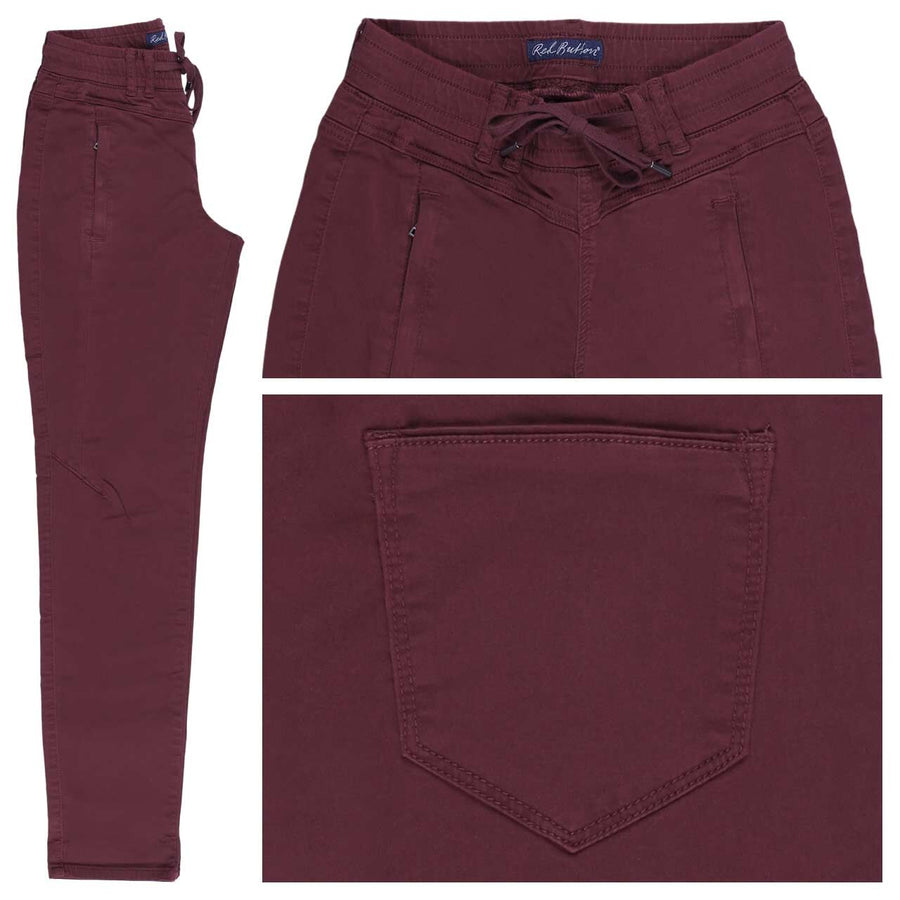 Red Button SRB4659 Tessy Jog high rise aubergine