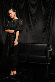 Kaffe Kamikka Long Skirt Black