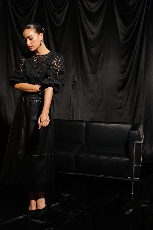 Kaffe Kamikka Long Skirt Black