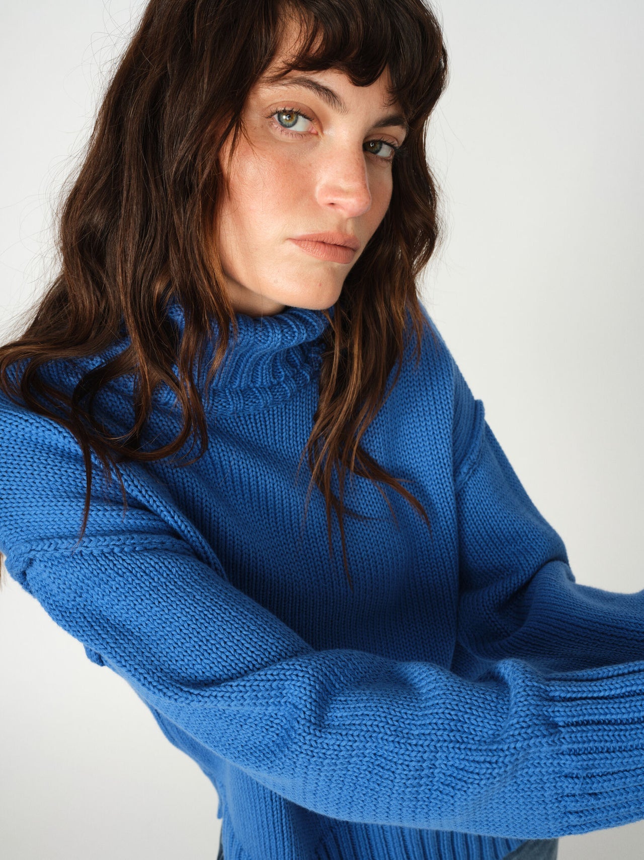 Mos Mosh MMrola Bine rollneck knit blue