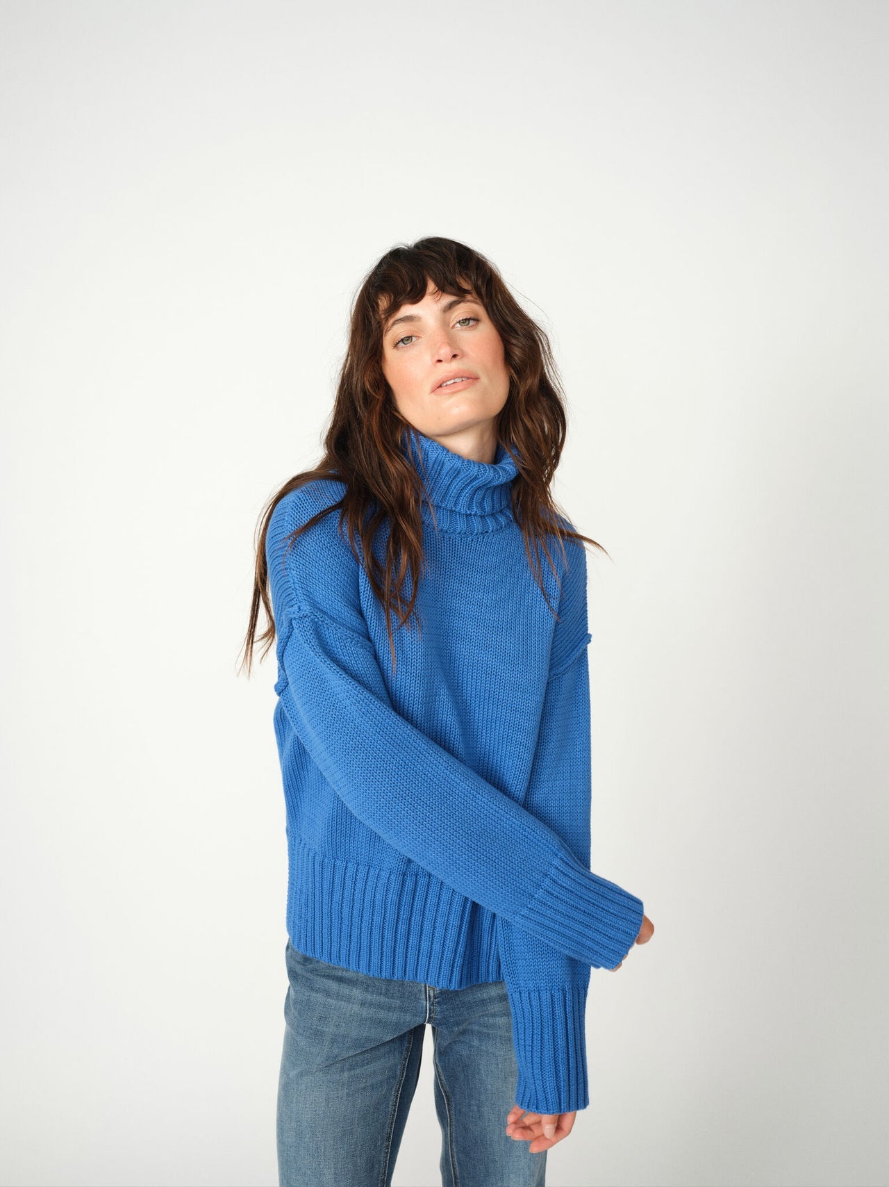 Mos Mosh MMrola Bine rollneck knit blue