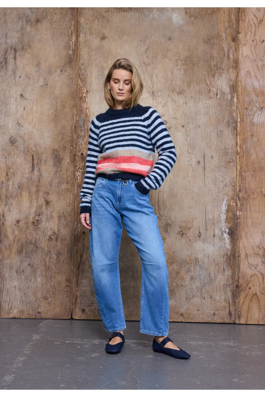 Pulz PZanni HW jeans barrel leg