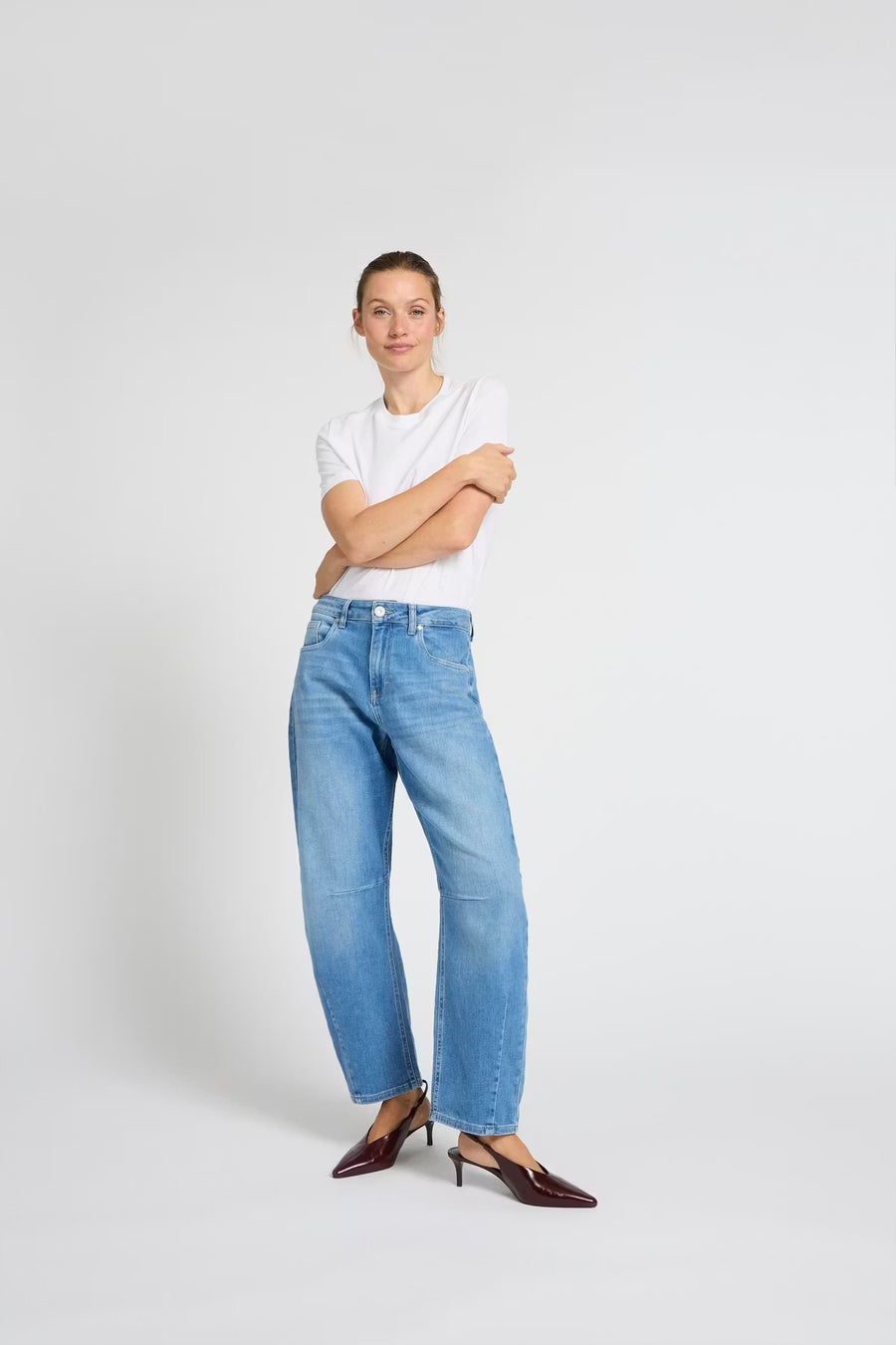 Pulz PZanni HW jeans barrel leg