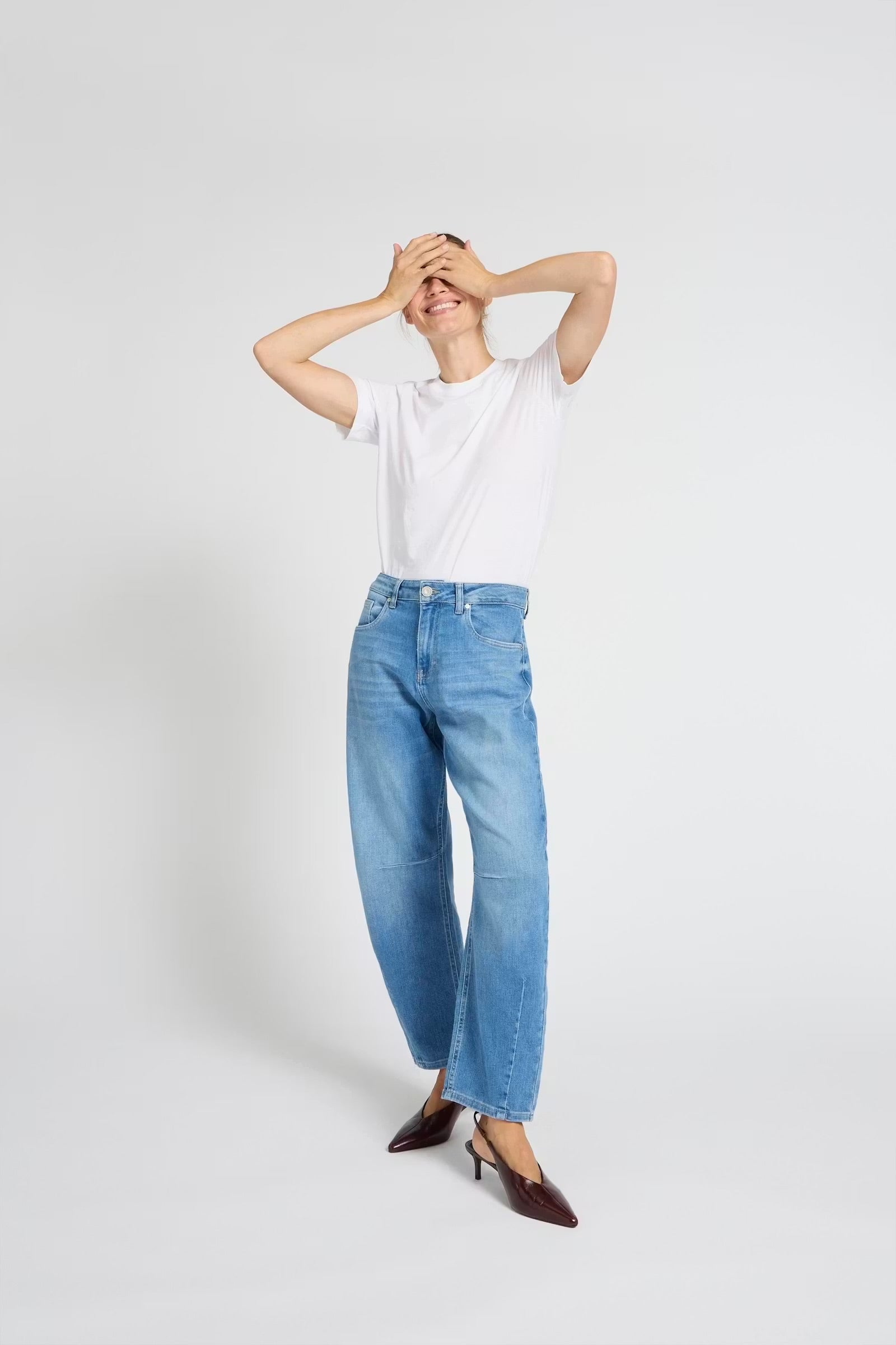 Pulz PZanni HW jeans barrel leg