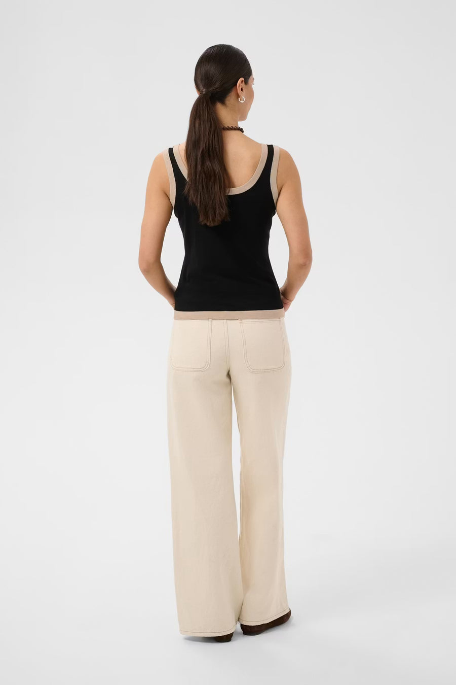 Kaffe KAlizza Contrast knit top