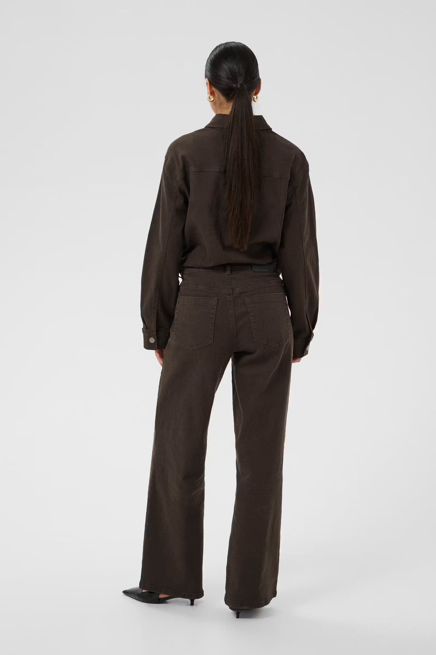 Kaffe KAbrook HW Reg fit jeans Chocolate
