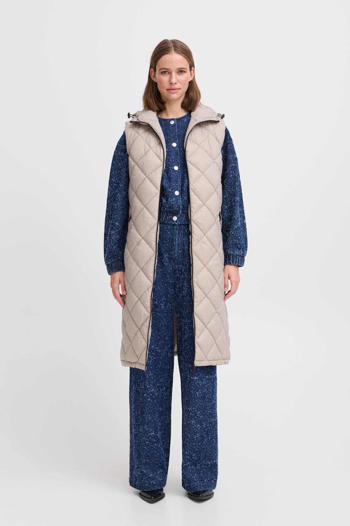 BYOUNG BYberta long waistcoat