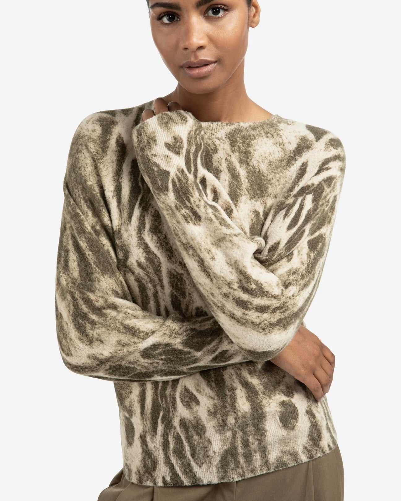 Yaya 01-000497 sweater with allover print
