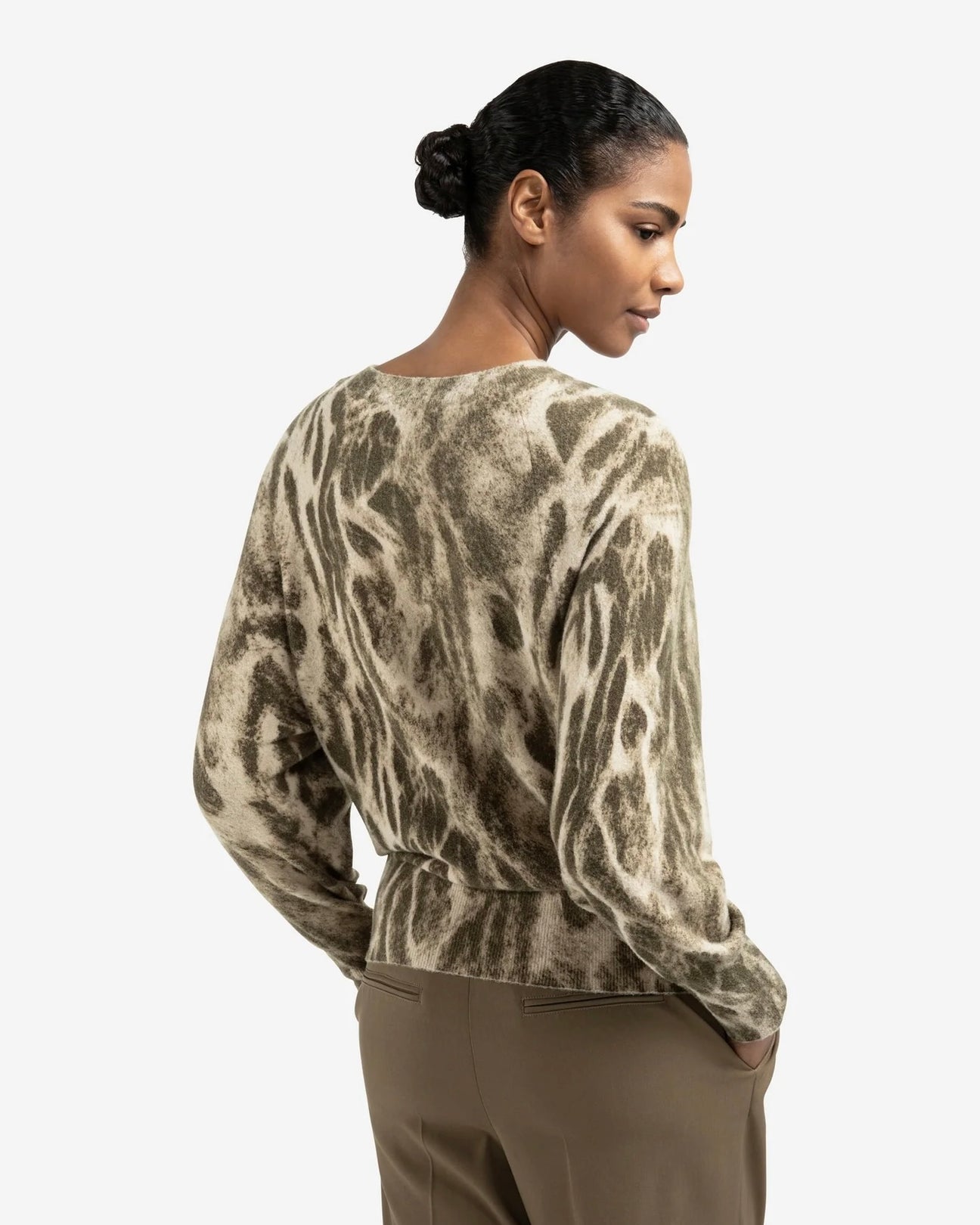 Yaya 01-000497 sweater with allover print