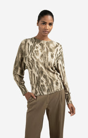 Yaya 01-000497 sweater with allover print