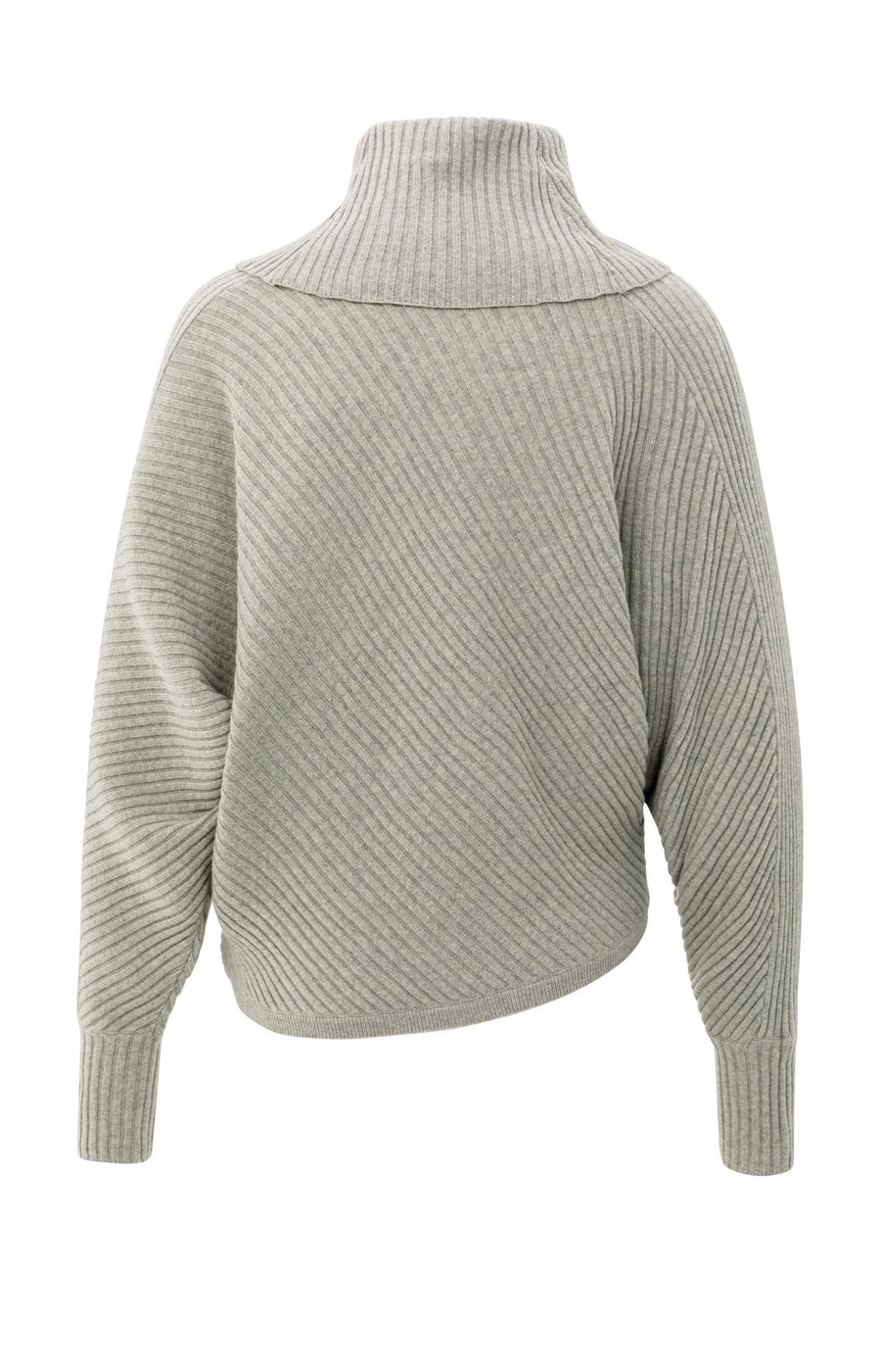 Yaya 01-000506 batwing sweater with collar