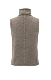 Yaya 01-000492 Cable high neck sleeveless sweater