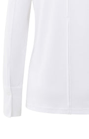 Yaya 01-709321 long sleeve jersey top with woven cuffs
