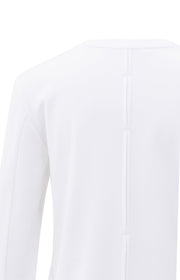 Yaya 01-709321 long sleeve jersey top with woven cuffs