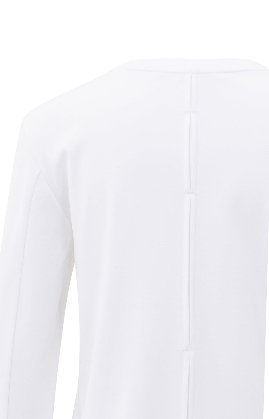 Yaya 01-709321 long sleeve jersey top with woven cuffs