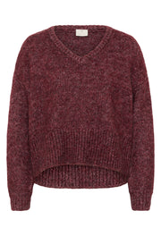 Kaffe KAtrina LS pullover windsor wine