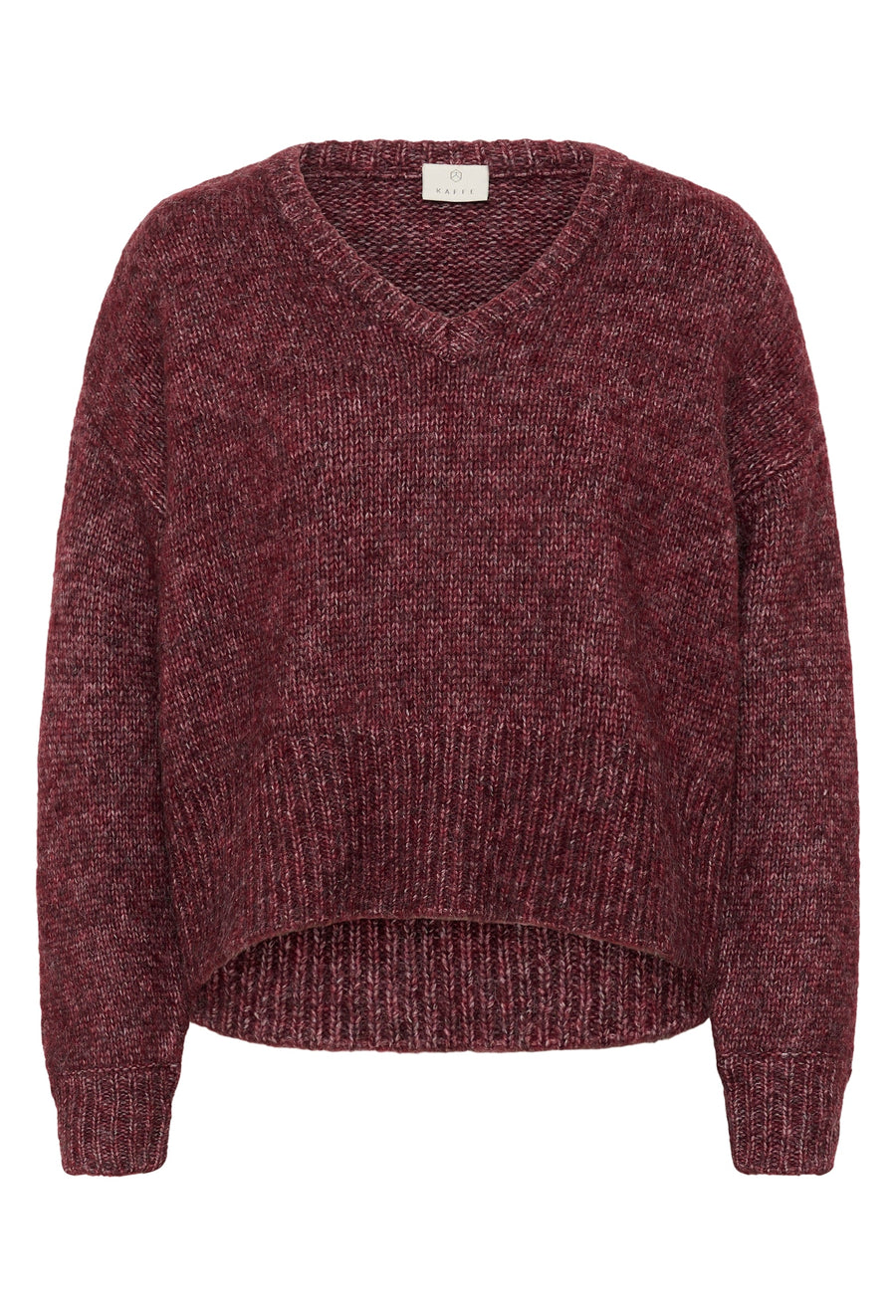 Kaffe KAtrina LS pullover windsor wine