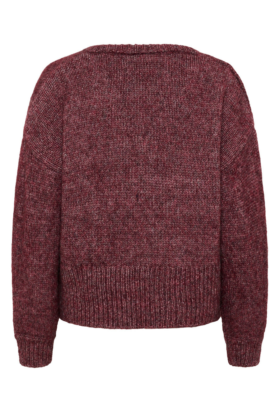 Kaffe KAtrina LS pullover windsor wine
