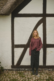 Kaffe KAtrina LS pullover windsor wine