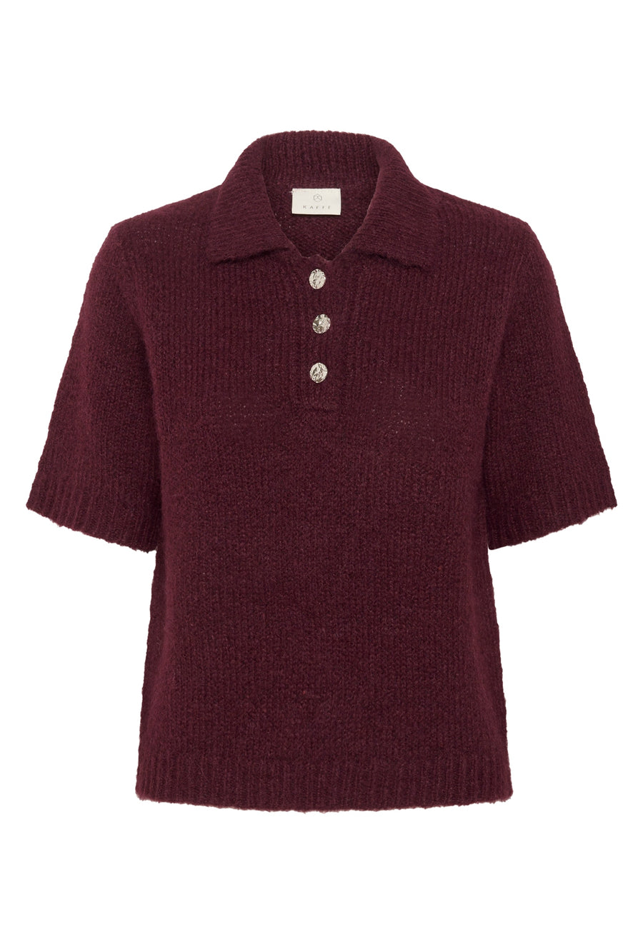 Kaffe KAemilie polo pullover wine