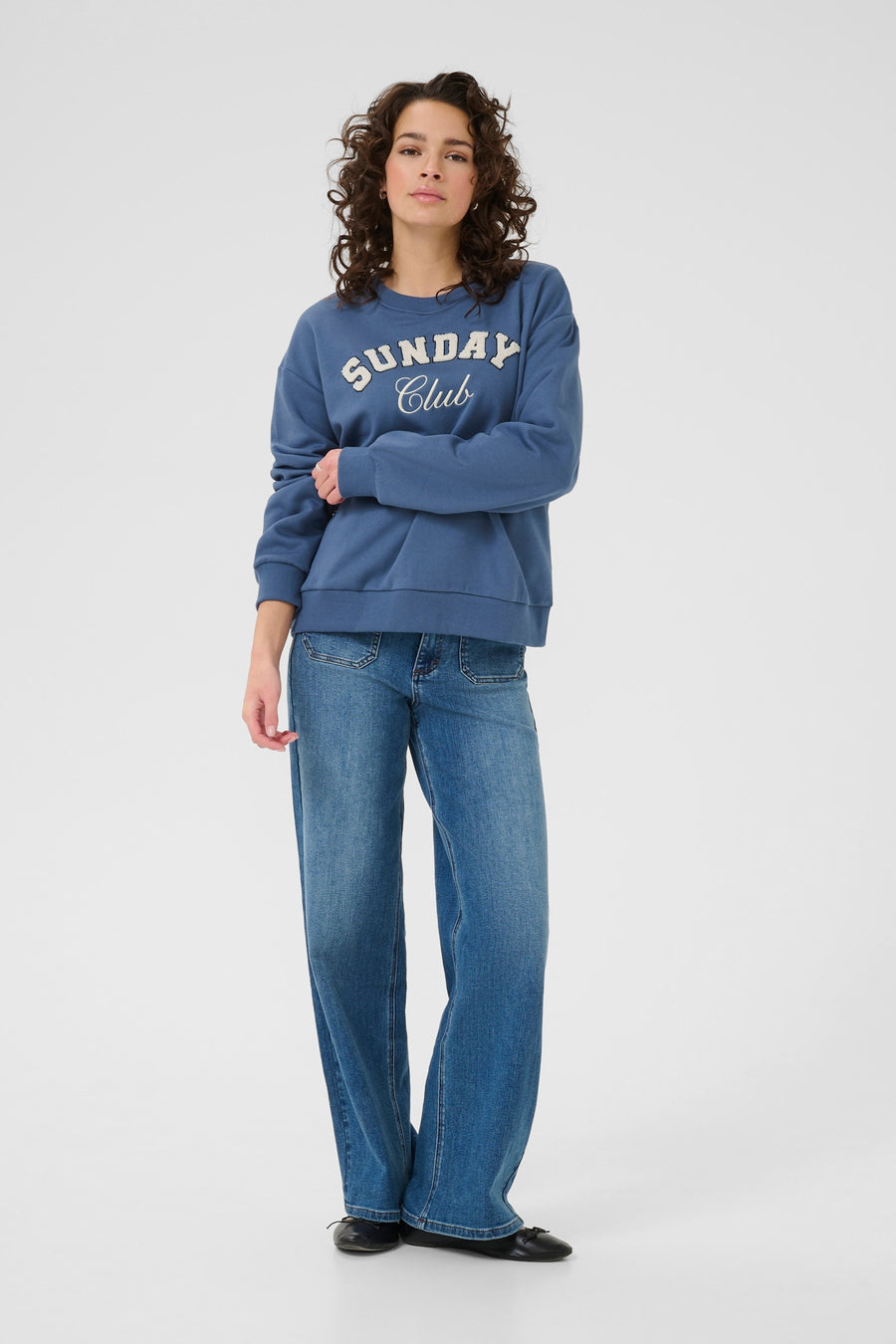 Kaffe KAelenora sweatshirt sea club
