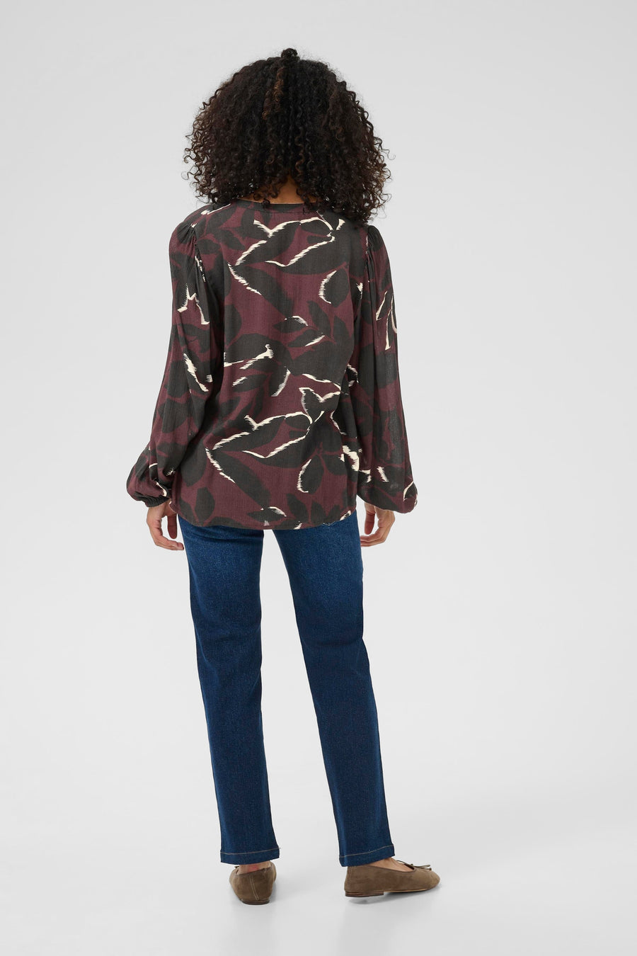 Kaffe KAbeate Amber Blouse wine