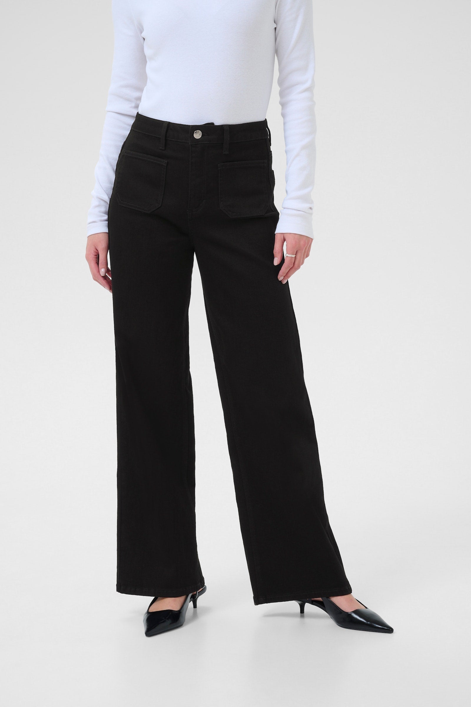 Kaffe KAbrook HW reg jeans black