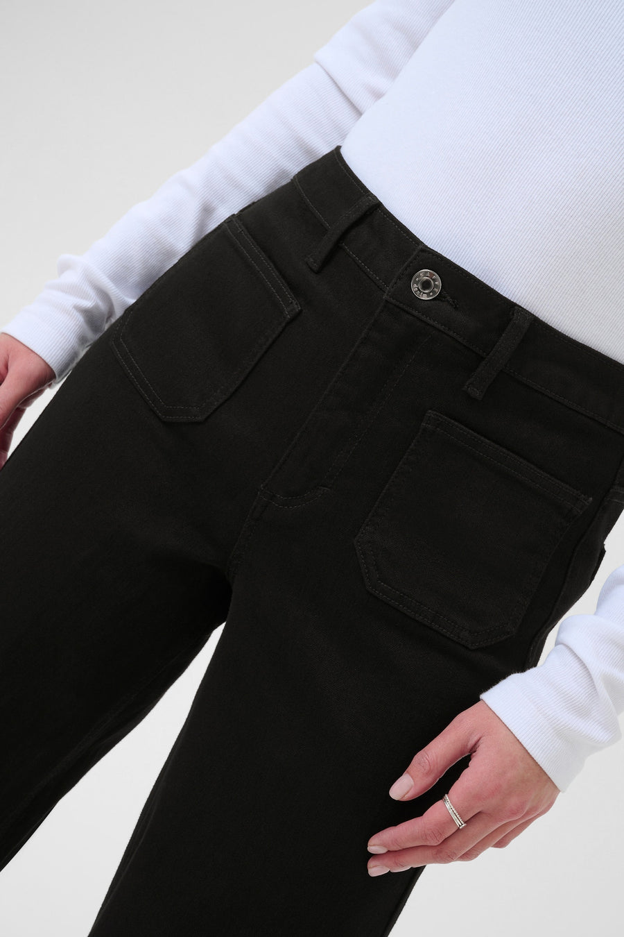 Kaffe KAbrook HW reg jeans black