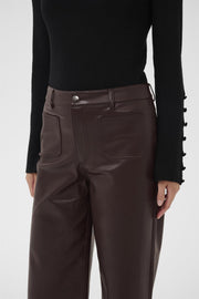 Kaffe KAmikka pu jeans black coffee