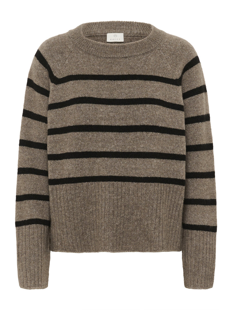 Kaffe KAerin knit pullover morel