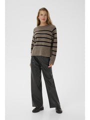 Kaffe KAerin knit pullover morel