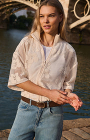 Yaya 01-201234 Crochet jacket beige