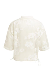 Yaya 01-201234 Crochet jacket beige