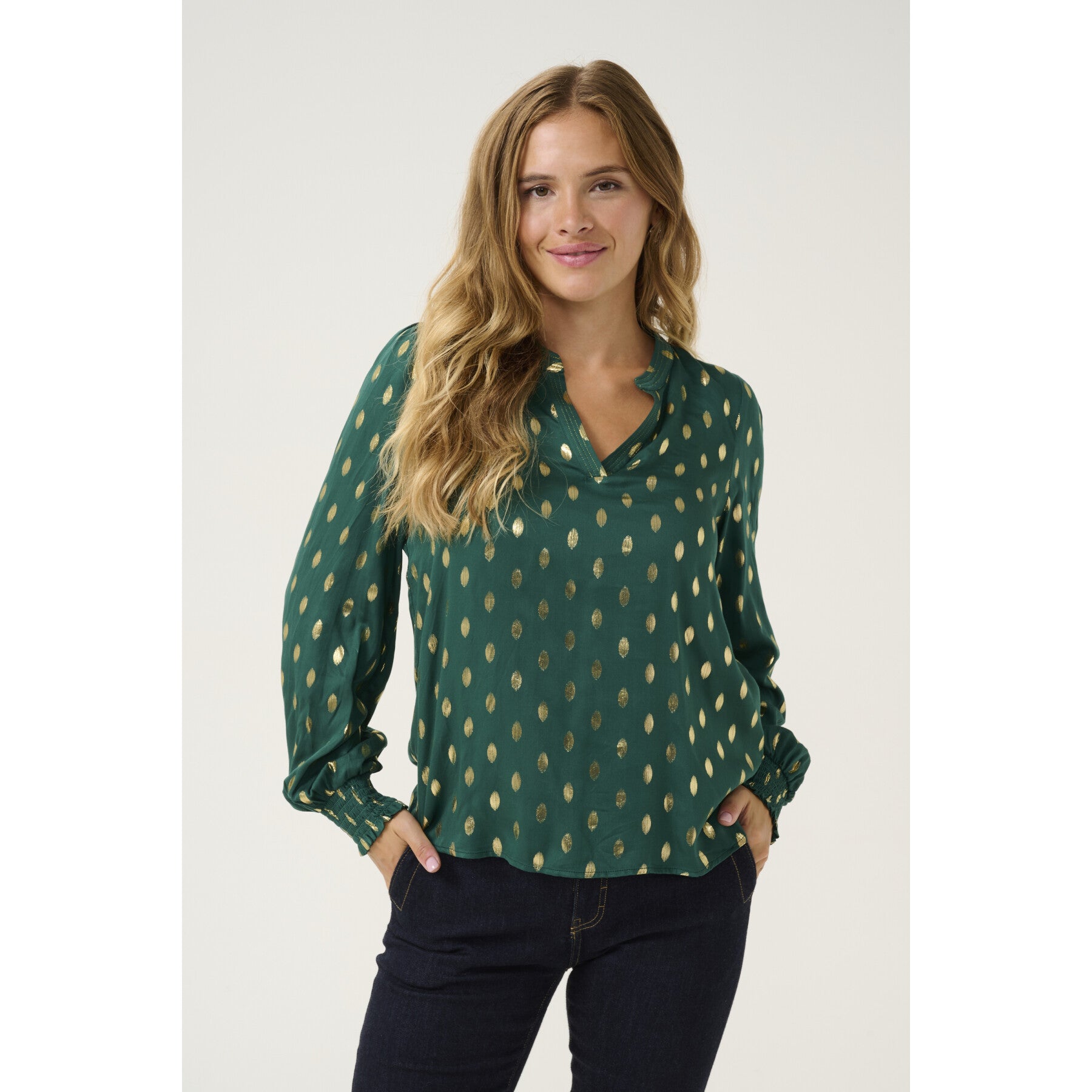 Culture CUdittemarie Giselle blouse green