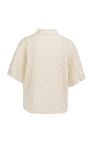 Yaya 01-201230 Jacquard blouse beige