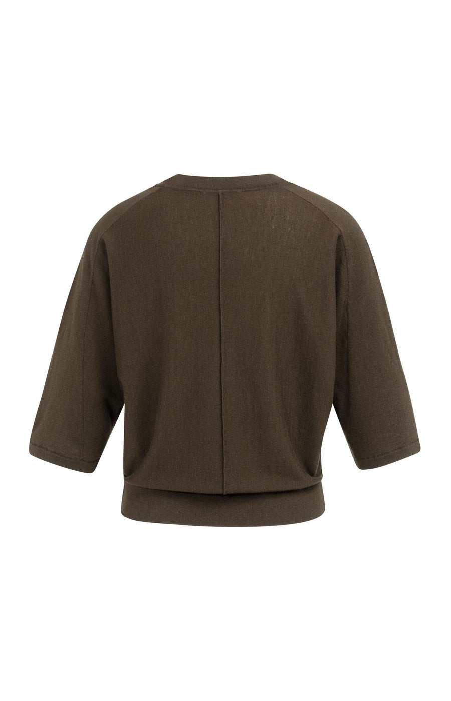 Yaya 01-000609 V neck sweater brown