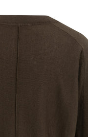 Yaya 01-000609 V neck sweater brown