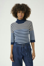 Load image into Gallery viewer, CULTURE CUannemette rib turtleneck blue
