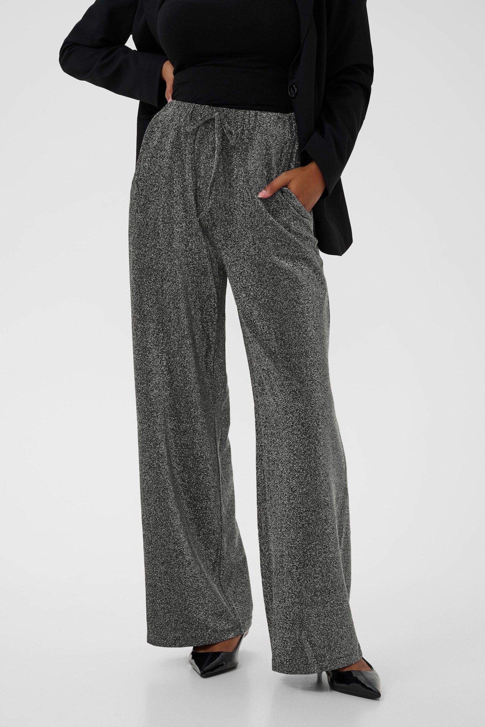 Kaffe KArita pants Silver