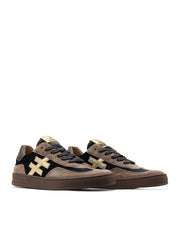 Another Trend A032.81 Ante terciopelo black & light brown suede