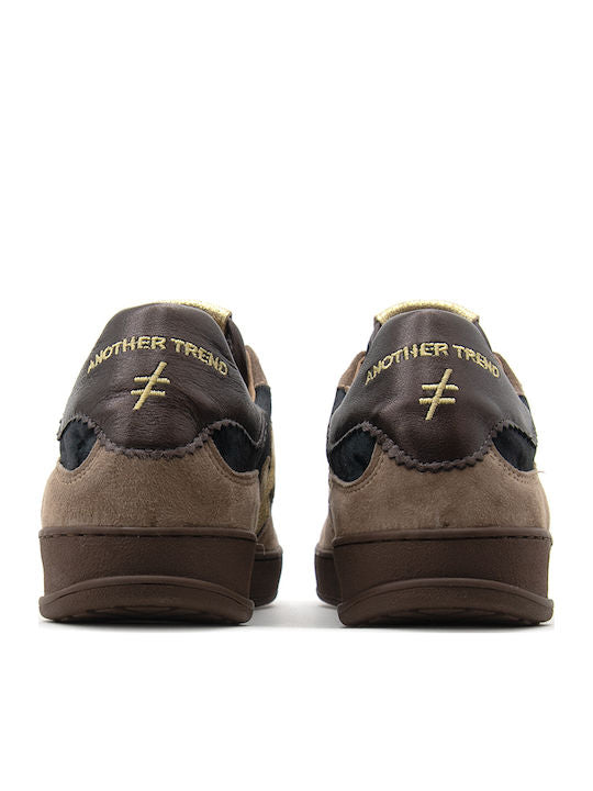 Another Trend A032.81 Ante terciopelo black & light brown suede